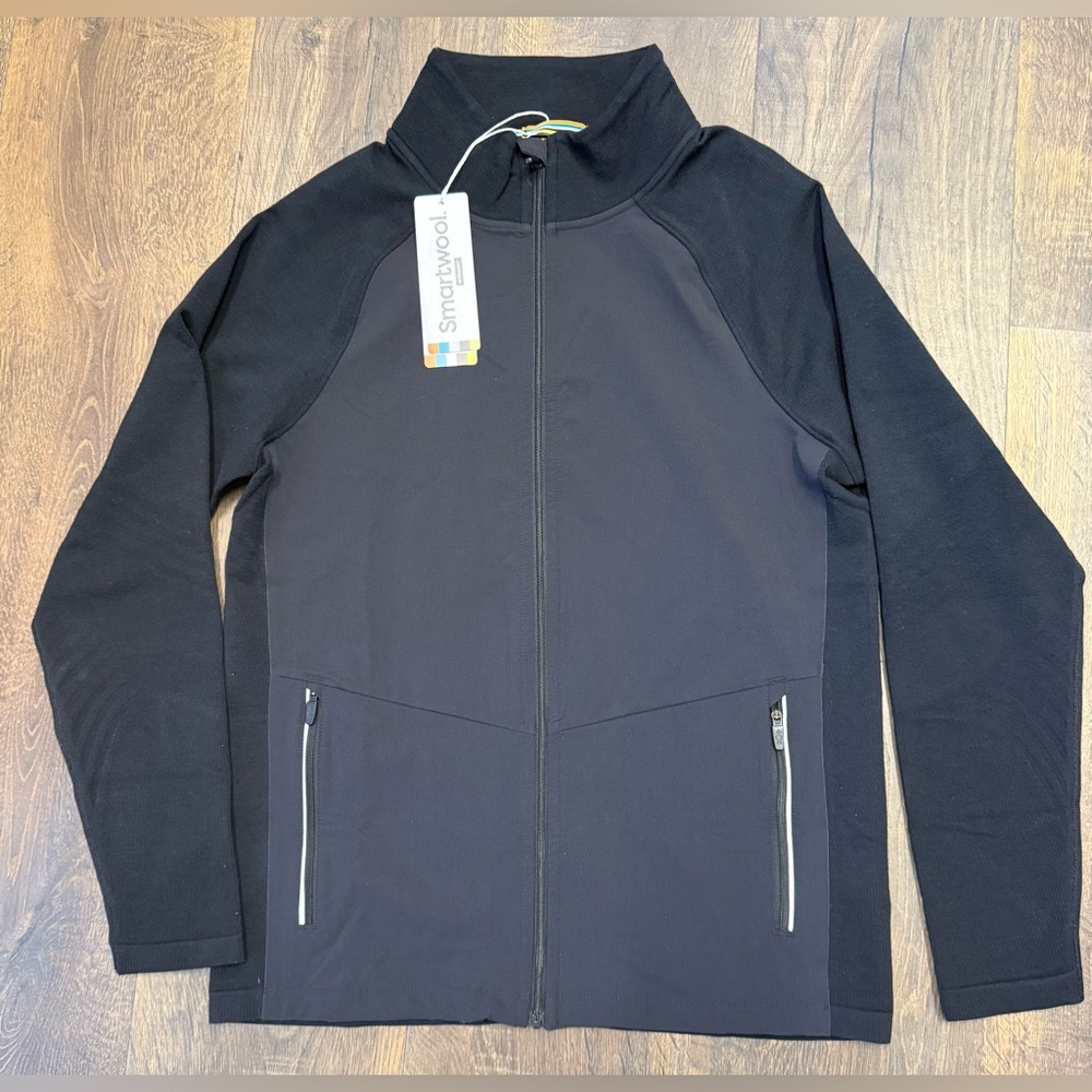 Smartwool Intraknit Black Active FZ Jacket Mens S - NWT